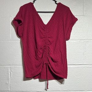 Burgundy shirt